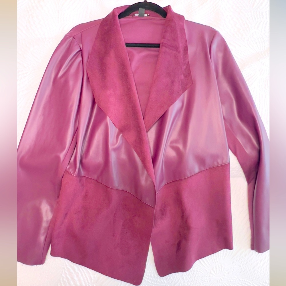 ALFANI: Maroon Stylish Jacket - Size Medium
